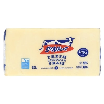 St Albert Fresh Cheddar 31% M.F. 525 g, $2.66/100g