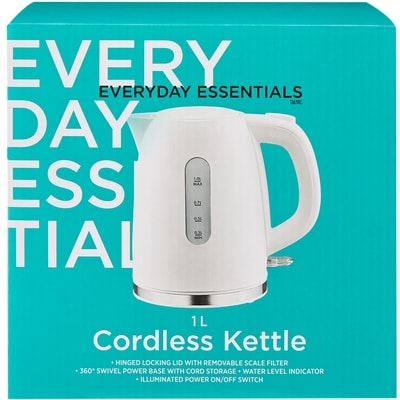 Everyday Essentials Cordless Kettle - White 1 ea, $22.00/1ea