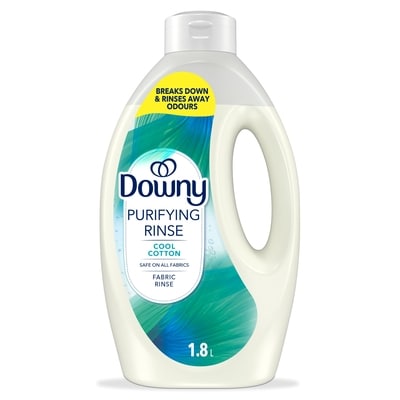 Downy Purifying Rinse Laundry Odour Remover, Cool Cotton Scent, Fabric Softener and Laundry Odour Removal Rinse, Fights Odours at the source, HE Compatible 1.8 l, $1.22/100ml