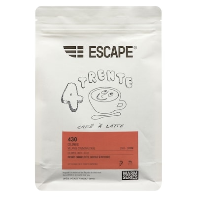 Escape Café de spécialité 430 café à latte 300 g, 7,33 $/100g