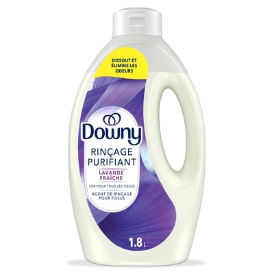 Downy Agent de rinçage purifiant éliminateur d’odeurs pour lessive, parfum Lavande fraîche, assouplissant textile et agent de rinçage éliminateur d’odeurs 1.8 l, 1,14 $/100ml