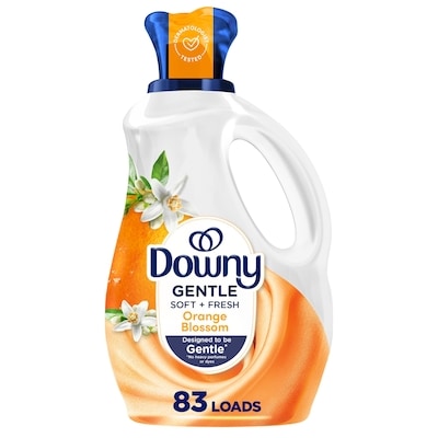 Downy Gentle Soft + Fresh Fabric Softener Liquid, Orange Blossom Scent, 83 loads, Liquid Fabric Softener Designed to be Gentle on Skin 1.66 l, $0.96/100ml