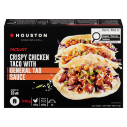 Houston Avenue Bar & Grill Taco Kit Crispy Chicken Taco With General Tao Sauce 840 g, $2.38/100g