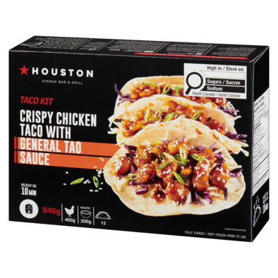 Taco Kit Crispy Chicken Taco With General Tao Sauce
