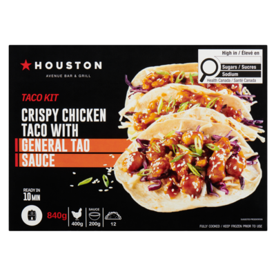 Taco Kit Crispy Chicken Taco With General Tao Sauce