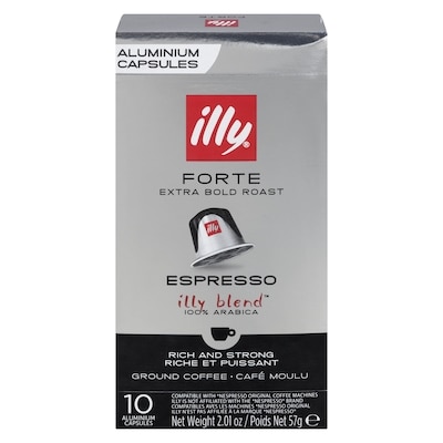 Illy Ground Coffee Forte Extra Bold Roast Espresso 57 g, $22.79/100g