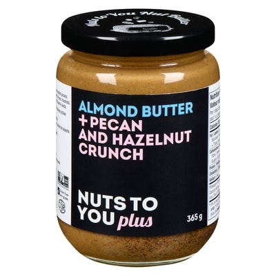 Nuts to You Almond Butter + Pecan And Hazelnut Crunch 365 g, $3.56/100g