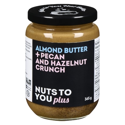 Nuts to You Almond Butter + Pecan And Hazelnut Crunch 365 g, $3.56/100g