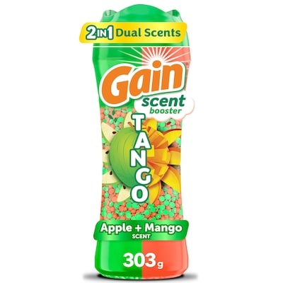 Gain Tango 2-in-1 Laundry Scent Booster Beads, Apple and Mango Scent, Laundry Beads with Dual Scents Plus All Day Freshness 303 g, $3.30/100g