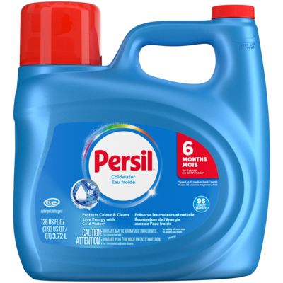 Persil Coldwater Everyday Clean Liquid Laundry Detergent, 96 Loads 3.72 l, $0.78/100ml