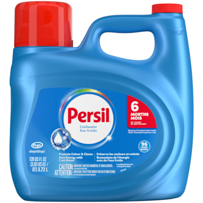 Persil détergent à lessive liquide eau froide, 96 brassées 3.72 l, 0,78 $/100ml