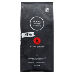 Kicking Horse Organic Ground Coffee Happy Camper Medium Roast 284 g, $5.98/100g