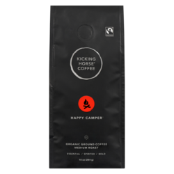 Kicking Horse Organic Ground Coffee Happy Camper Medium Roast 284 g, $5.98/100g