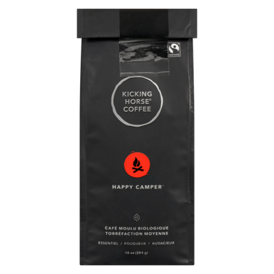 Kicking Horse Café moulu biologique happy camper torréfaction moyenne 284 g, 6,16 $/100g
