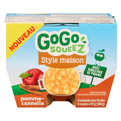 GoGo Squeez Compote aux fruits pomme-cannelle 0.388 kg, 0,77 $/100g
