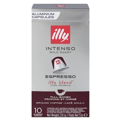 Illy Ground Coffee Intenso Bold Roast Espresso 57 g, $22.79/100g