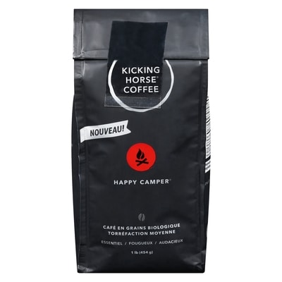 Kicking Horse Café en grains biologique happy camper torréfaction moyenne 454 g, 5,50 $/100g