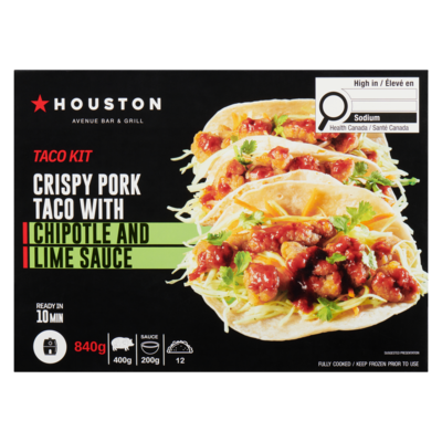 Taco Kit Crispy Pork Taco With Chipotle And Lime Sauce