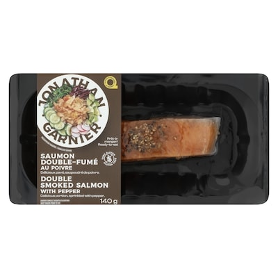 Jonathan Garnier Double Smoked Salmon with Pepper 140 g, $8.21/100g