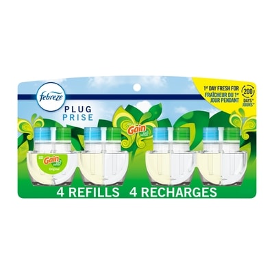 Febreze Recharge d’huile parfumée pour assainisseur d’air Prise,, 4 u 104 ml, 21,14 $/100ml