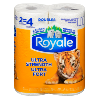 Royale Rolls Of Paper Towel 2 Ply 2x98.0 ea, $4.50/1ea