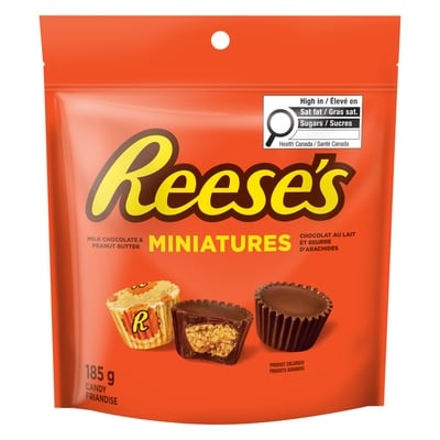 Reese's Miniatures Peanut Butter Cups Candy 185 g, $3.78/100g
