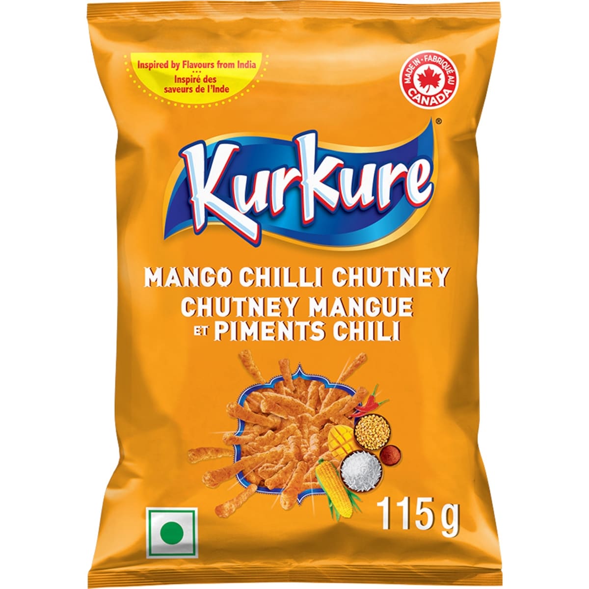 Kurkure Mango Chilli Chutney Snacks 115 g, $1.73/100g