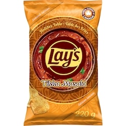 Lay's Tikka Masala Potato Chips 220 g, $1.59/100g