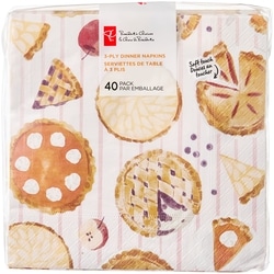 le Choix du Président Lot de 40 serviettes de table à 3 plis – tartes 40 ea, 0,13 $/1ch