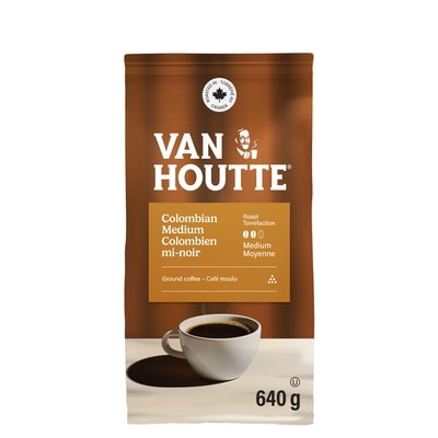 Van Houtte Colombian Medium, Medium Roast, Ground Coffee 640 g, $5.62/100g