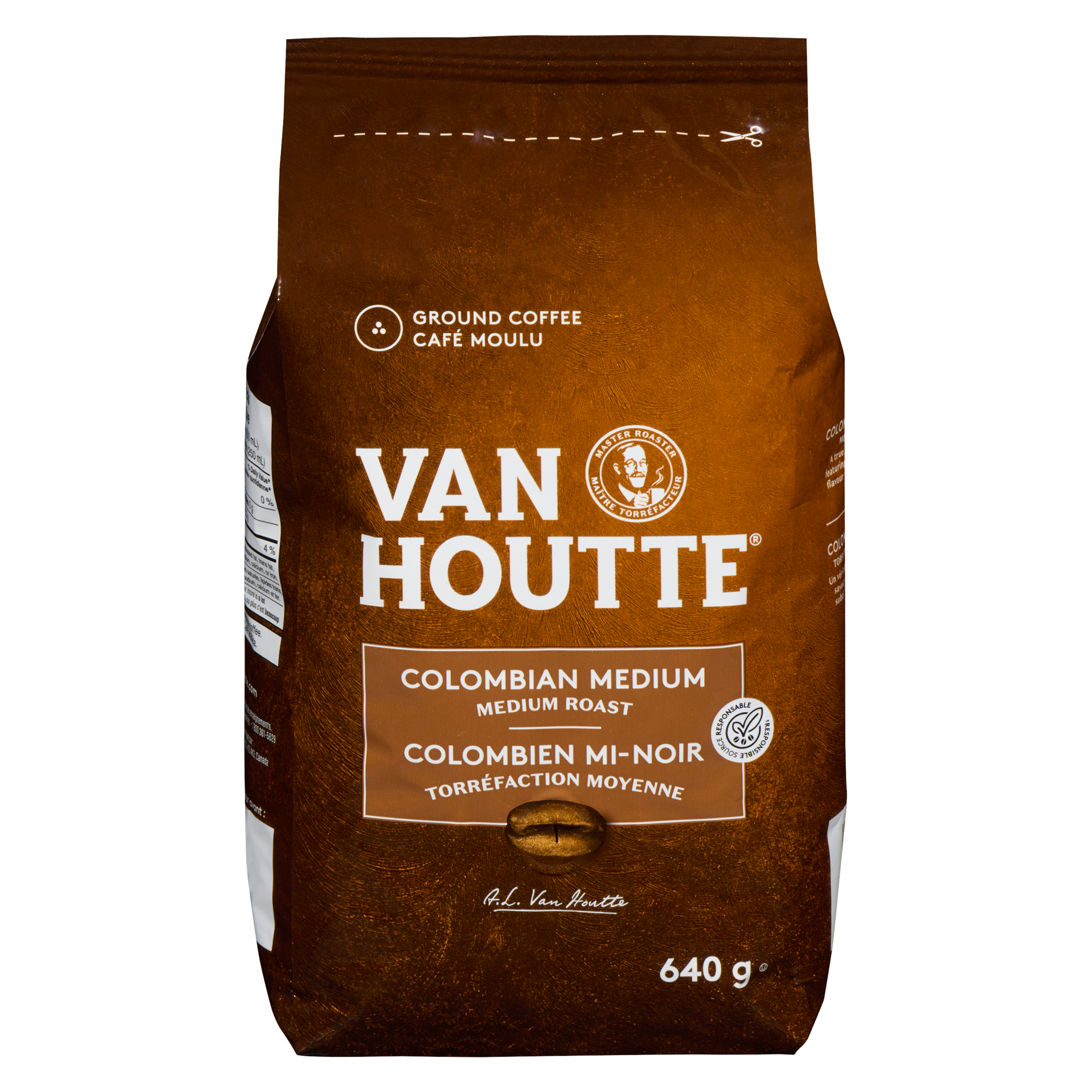 Van Houtte Ground Coffee, Colombian Medium 640 g, $5.16/100g