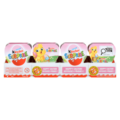 Kinder Surprise, Œufs en chocolat au lait avec jouets 80 g, 10,00 $/100g