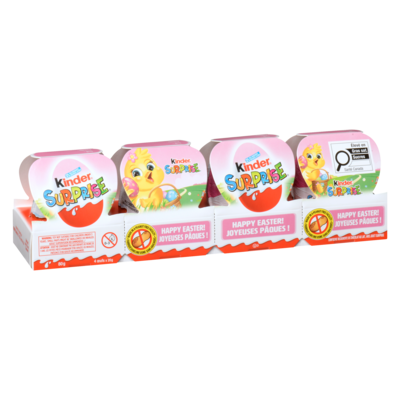 Surprise, Œufs en chocolat au lait avec jouets