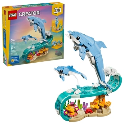 LEGO Creator 3 in 1 Sea Animals: Beautiful Dolphins 31385 1 ea, $65.00/1ea