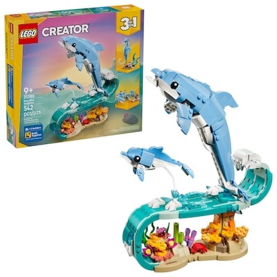 LEGO Creator 3 en 1 Les Animaux Marins : Les Magnifiques Dauphins 31385 1 ea, 65,00 $/1ch