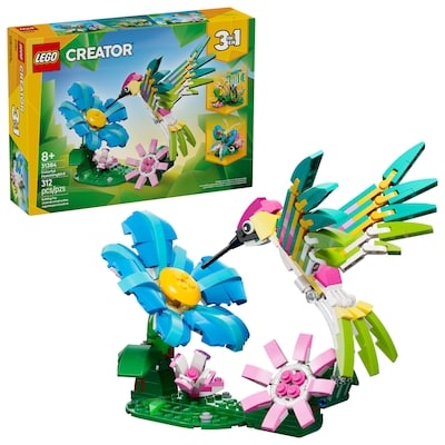 LEGO Creator 3 in1 Wild Animals: Colorful Hummingbird 31384 1 ea, $40.00/1ea