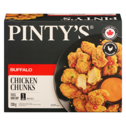 Pinty's Chicken Chunks Buffalo 730 g, $2.74/100g