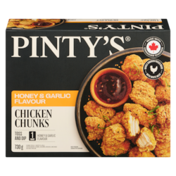 Pinty's Chicken Breast Chunks, Honey Garlic 730 g, $2.74/100g