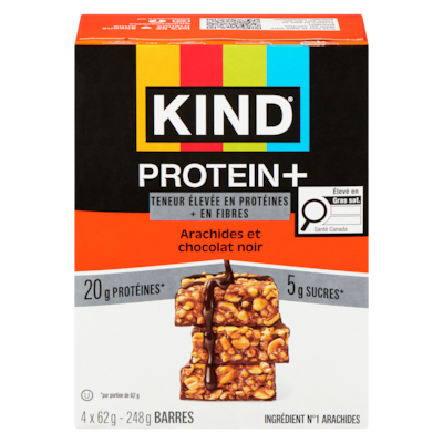 Kind Barres arachides et chocolat noir 248 g, 4,83 $/100g