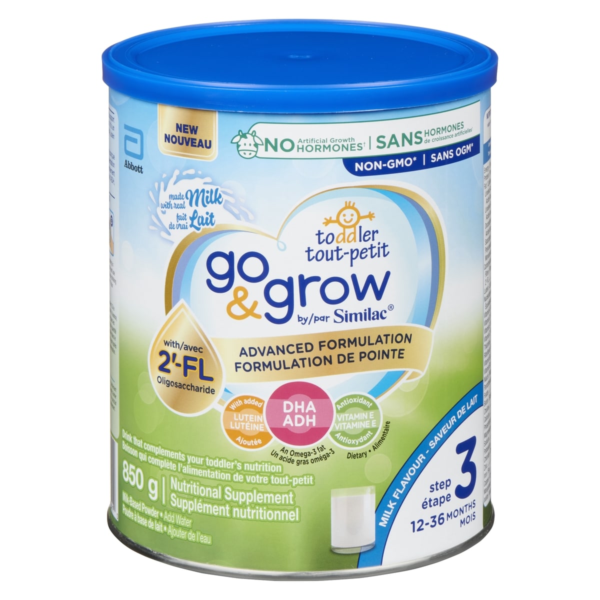 Similac Milk-Based Powder Toddler Advanced Formulation Milk Flavour Step 3 12-36 Months 850 g, $4.53/100g