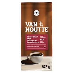 Van Houtte House Blend Dark, Dark Roast, Ground Coffee 875 g, $2.29/100g