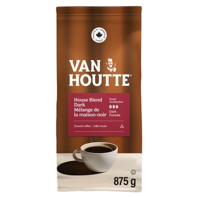 Van Houtte Café moulu Mélange de la maison-noir, torréfaction Foncée 875 g, 2,63 $/100g