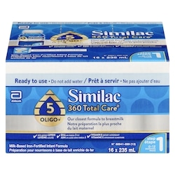 Similac Milk-Based Iron-Fortified Infant Formula Step 1 0-12 Months 16x235.0 ml, $2.39/100ml