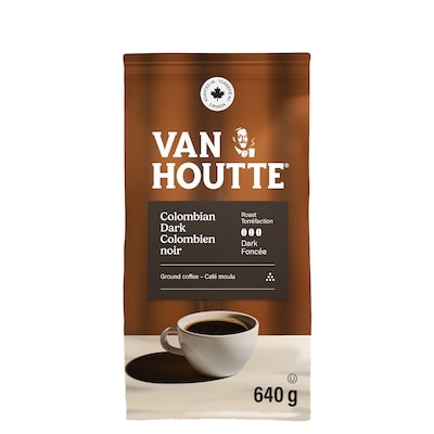 Van Houtte Colombian Dark, Dark Roast, Ground Coffee 640 g, $3.13/100g