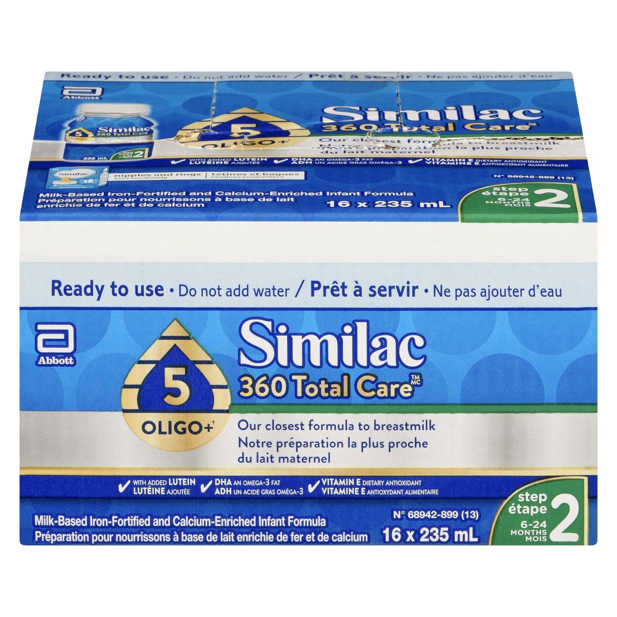 Similac Milk-Based Iron-Fortified And Calcium-Enriched Infant Formula Step 2 6-24 Months 16x235.0 ml, $2.39/100ml
