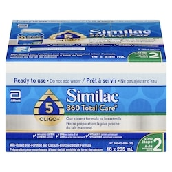 Similac Milk-Based Iron-Fortified And Calcium-Enriched Infant Formula Step 2 6-24 Months 16x235.0 ml, $2.39/100ml