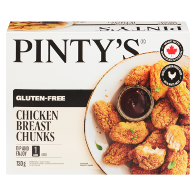 Pinty's Chicken Breast Chunks Gluten-Free Bbq 0.73 kg, $2.60/100g