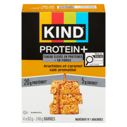 Kind Barres arachides et caramel salé aromatisé 248 g, 3,63 $/100g