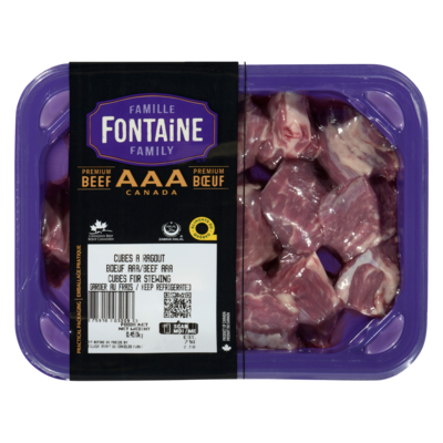 Fontaine Family Beef Stewing Cube 450 g, $2.66/100g