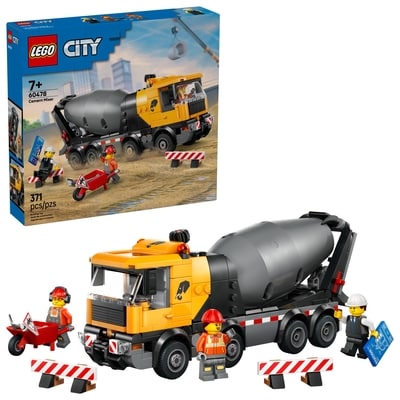 LEGO City Cement Mixer Truck Building Toy 60478 1 ea, $44.80/1ea